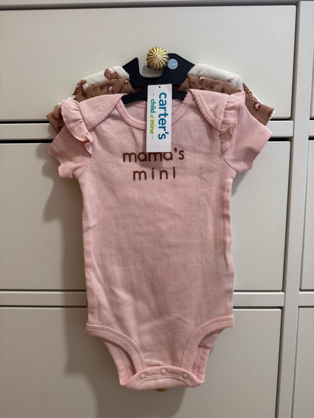 CARTERS 3 pack baby girl onesies; NWT; baby gifts